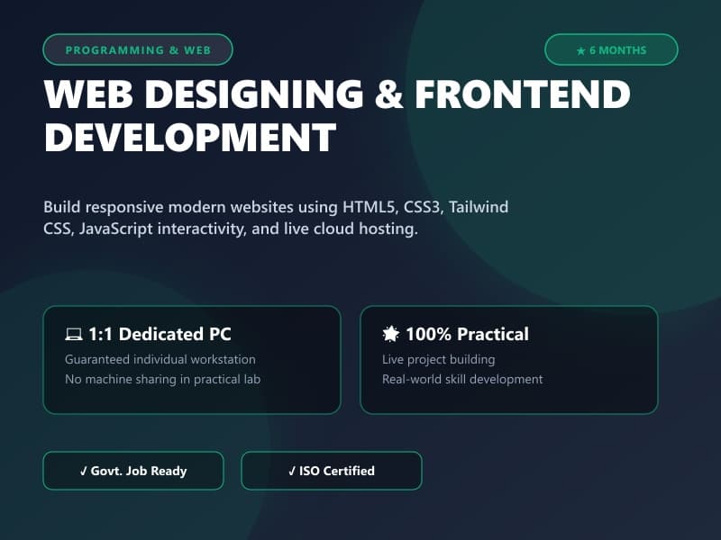 Web Designing & Frontend Development